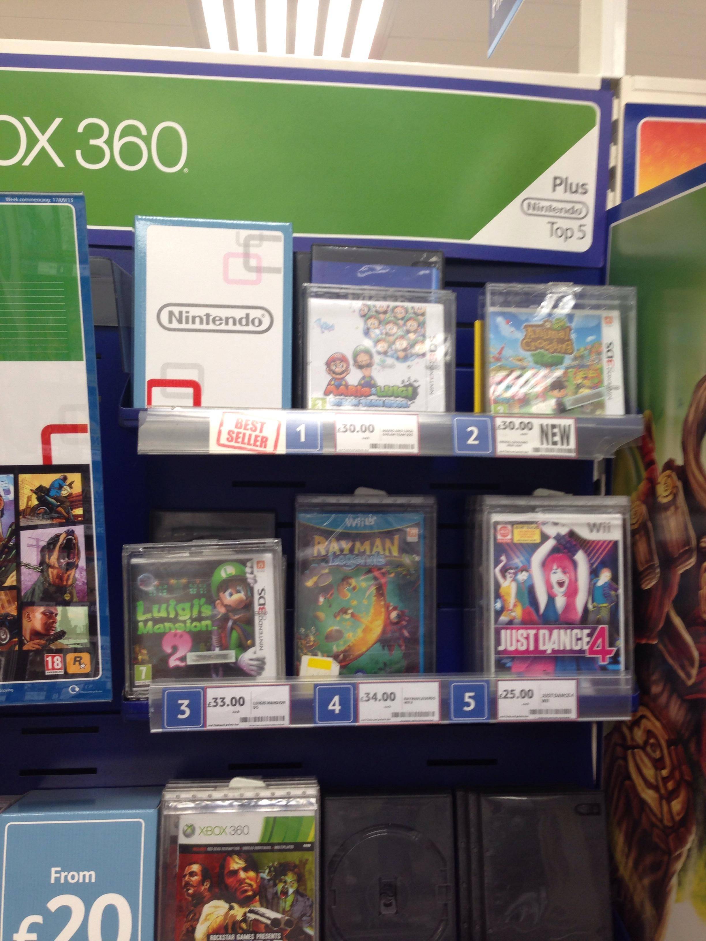 Nintendo Shelf Space Severely Reduced in Tesco The UK's Largest Supermarket  - My Nintendo News