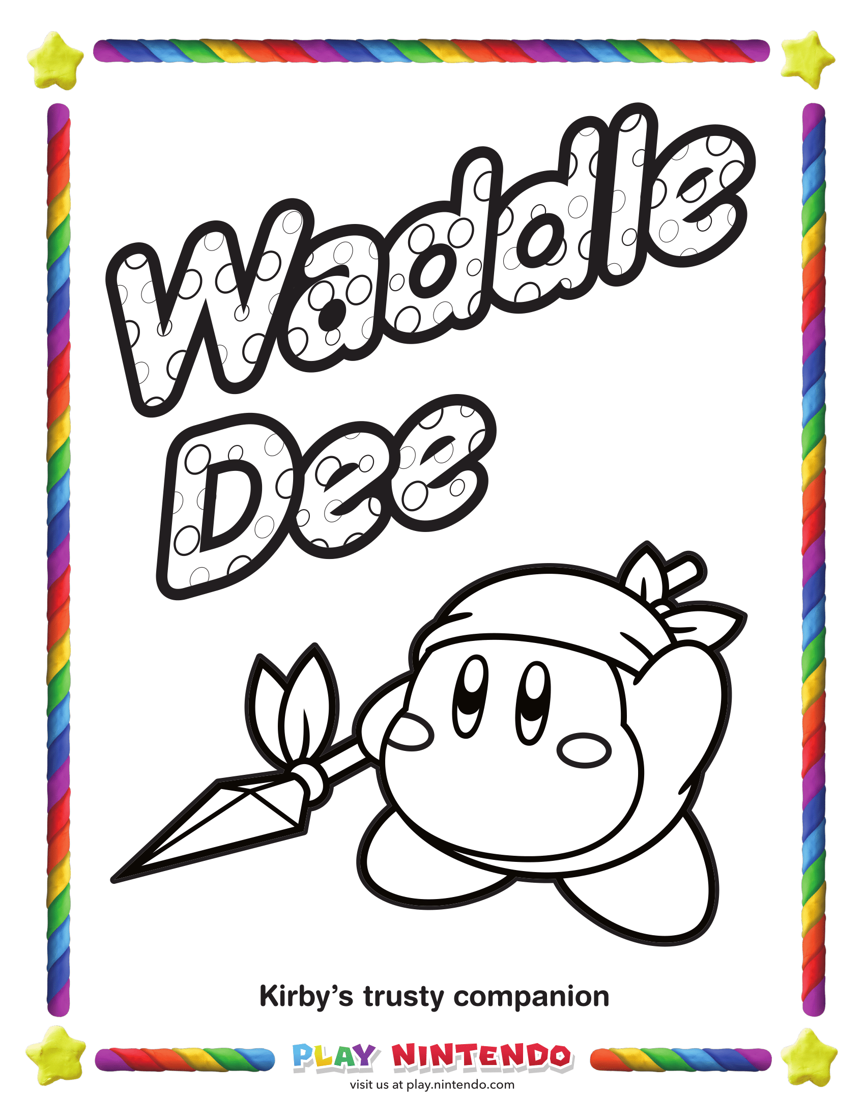 Nintendo Releases Special Coloring Pages For Kirby’s 25th Anniversary